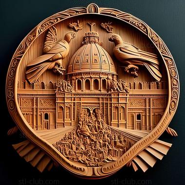 3D модель Список Святого Престола Ватикана (STL)